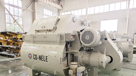 双卧轴搅拌机搅拌筒容积比大的优势